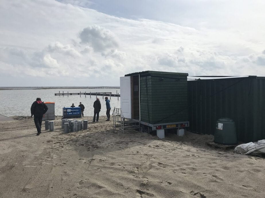 Ook op nieuw land, de Markerwadden, Ecosave droogtoiletten !