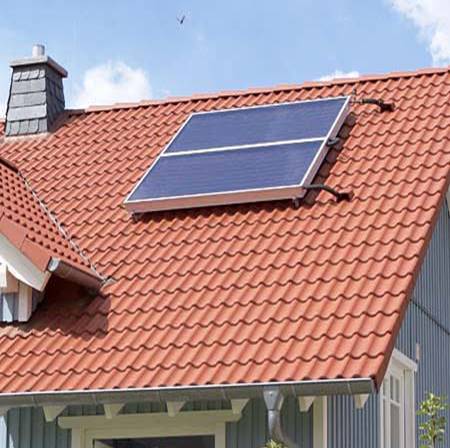 solar water heater family home